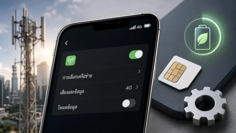 ภาพประกอบเชิงบรรณาธิการเกี่ยวกับ 5G ไม่ขึ้น แต่ใช้ 4G ได้ปกติ ต้องเช็กอะไรบ้างก่อนสรุปว่ามือถือหรือซิมมีปัญหา