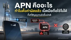 APN คืออะไร ทำไมตั้งค่าผิดแล้วเน็ตมือถือใช้ไม่ได้ ทั้งที่สัญญาณยังขึ้นปกติ